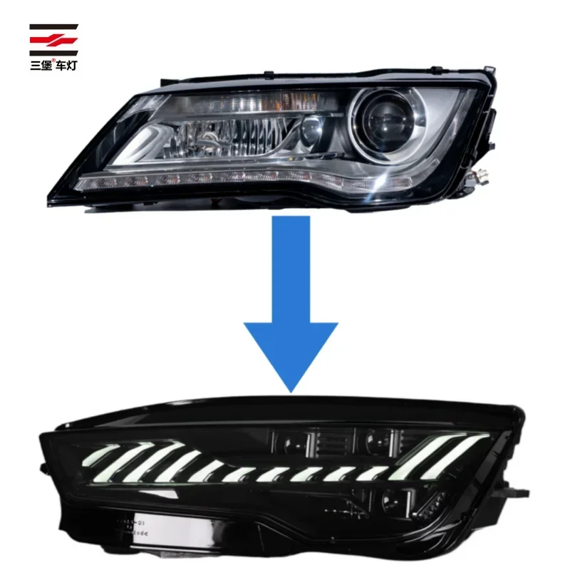 

Factory direct sales -For Audi A7 2011-2014 LED modified headlights--Need to change rod Direct plug-in