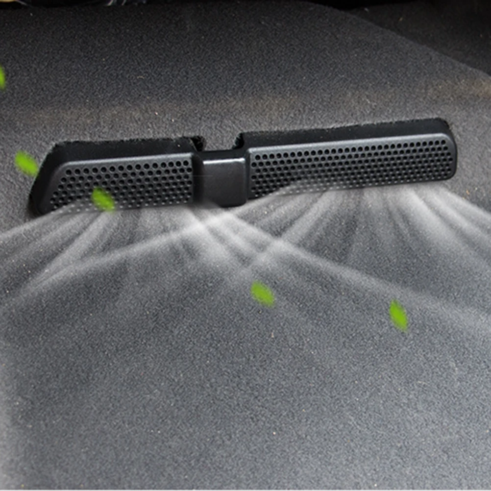 

2 pcs Air Outlet for Car Conditioner ABS Anti-Block Vent Cover Dustproof Smoke Resistant Self-Adhesive Car Air Vent for