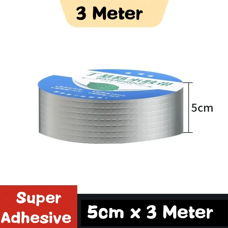 Wasserdichtes Klebeband, hohe Temperaturbeständigkeit, Aluminiumfolie, verdicktes Butylband, Wand, Pool, Dach, Riss, Kanal, Reparatur, versiegeltes Selbstband