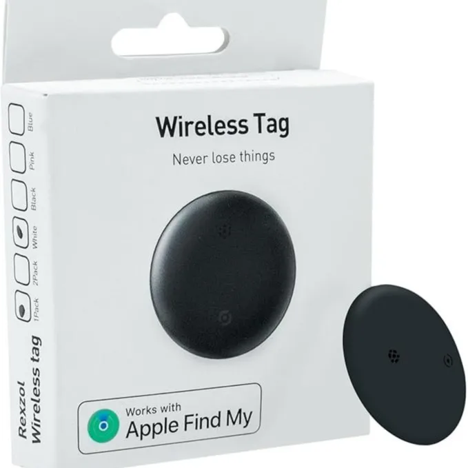 Findmy Certified Anti-Lost Device, Round Positioner, Pet GPS Tracker, AirTags Compatible with Apple