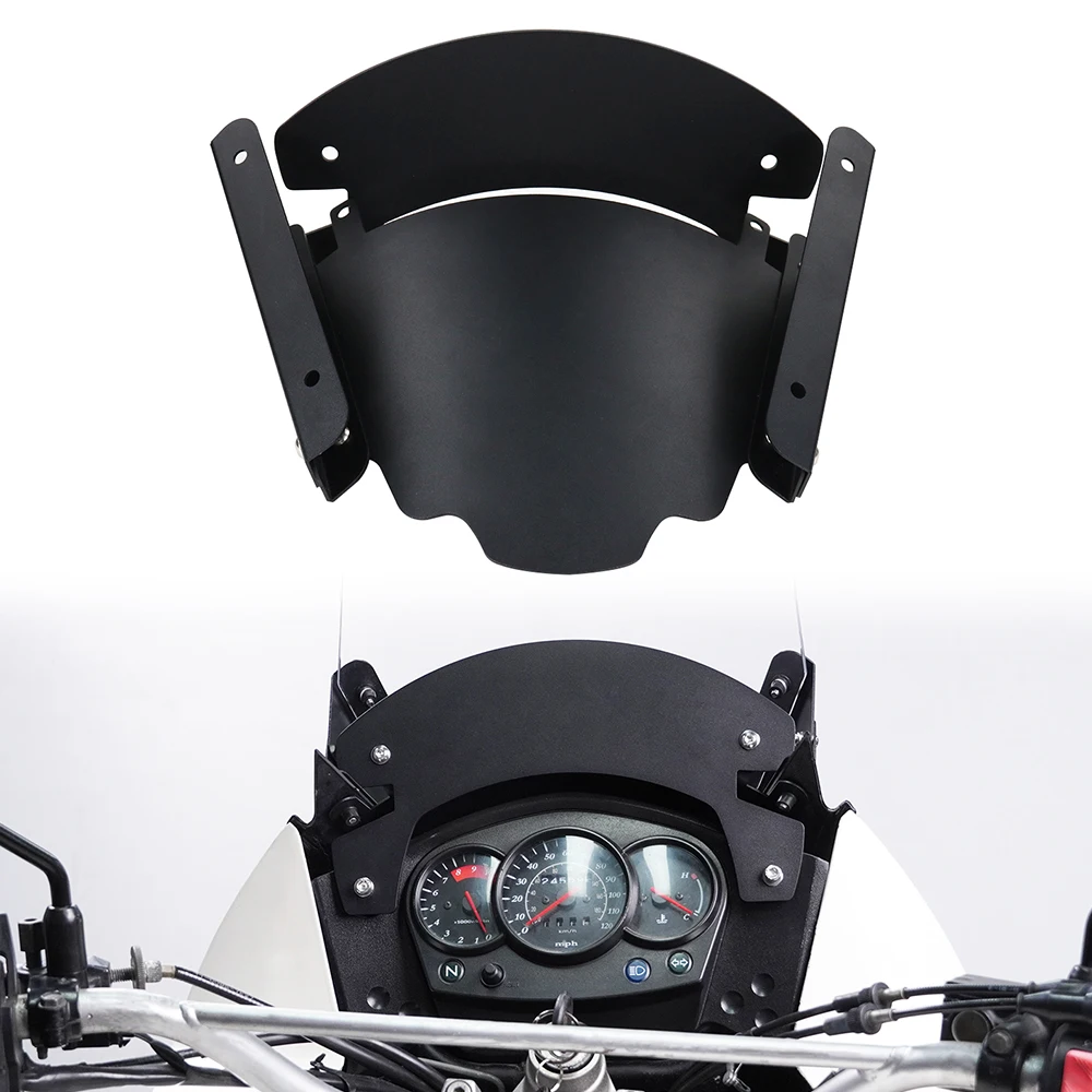 

Fit For Kawasaki KLR650 2008 2009 2010 2011 2012 2013-2018 KLR 650 Motorcycle Height Adjust Lifter Windshield Rally Dash Kit