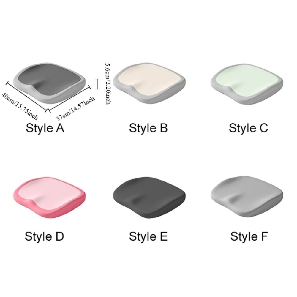 Comfortable Ergonomic Office Chair Cushion Anti Slip Soft Seat Cushion Slow Rebound W Shape Seat Mat For Long Sitting