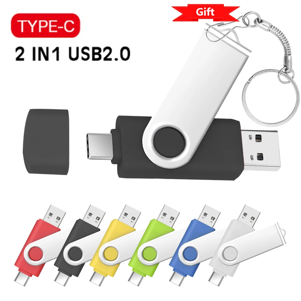 Movimentação impermeável da pena do ciclo da movimentação da pena do usb da vara da memória usb disco flash mini usb as movimentações do flash tipo c de alta velocidade pendrive 128g 64gb 32g 16g