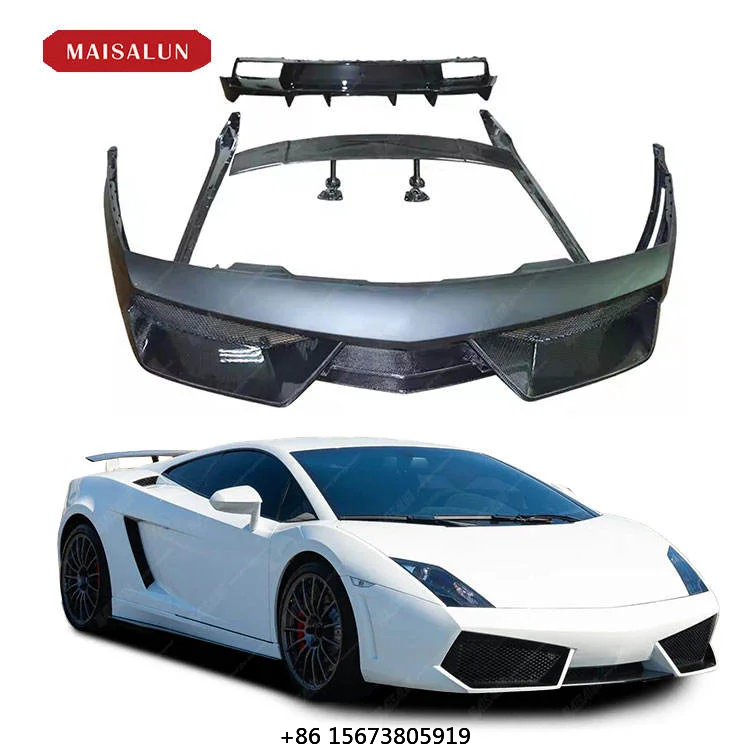 

PP Body Kit for Gallardo Upgrade to D Style Upgrade Front Bumper Rear Diffuser Side Skirt Spoiler Bdoy Kit