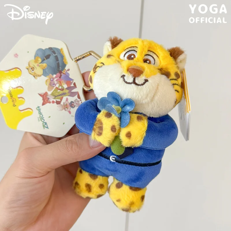 Potdemiel Disney Zootopia Judy & Nick Clawhauser Plüsch-Schlüsselanhänger – weiches Stofftier, süßes Sammlergeschenk für Kinder und Fans