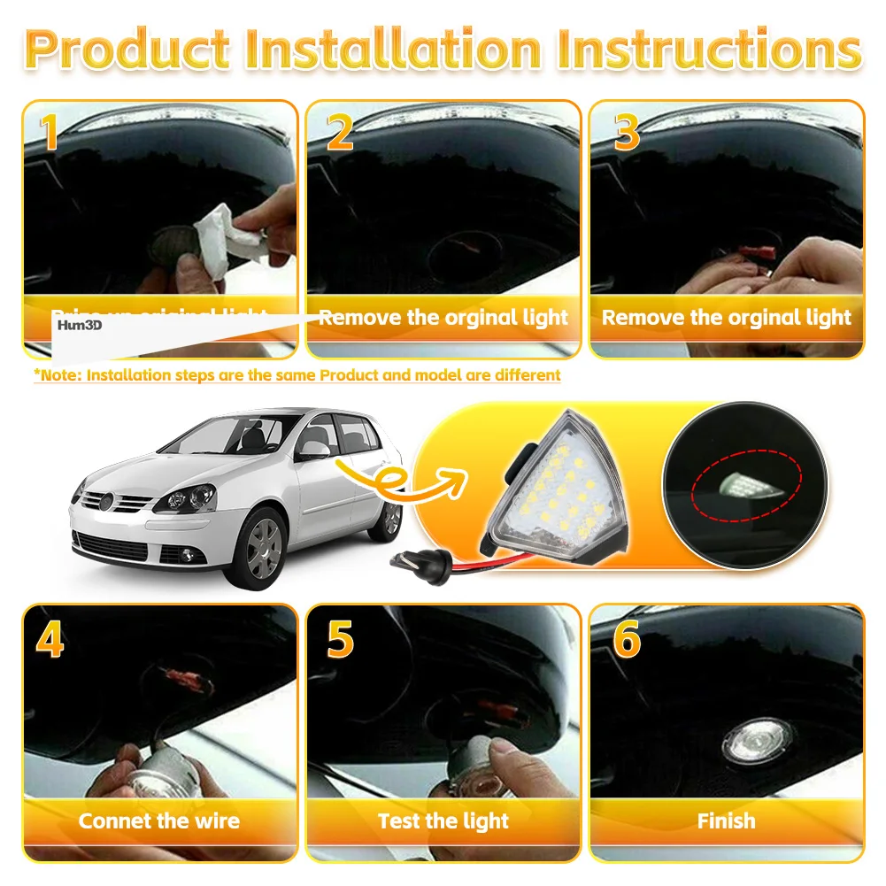 2 шт. светодиодный светильник заднего вида, супер яркий премиум-класса для Volkswagen Golf 5 GTI Jetta MK3 Passat B6 CC 2004-2012