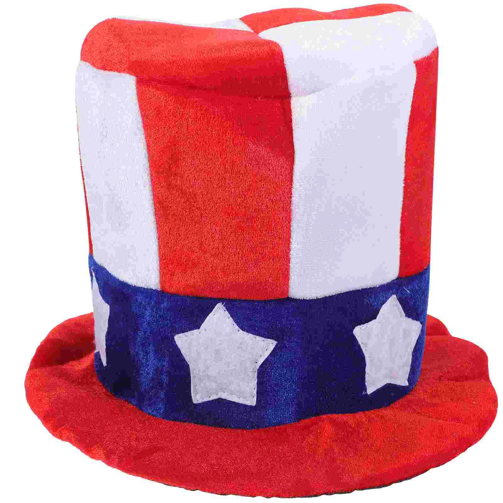 

Independence Day Hat American Flag Ethnic 4th of July Usa National Headwear Uncle Costume Bonnet for Men