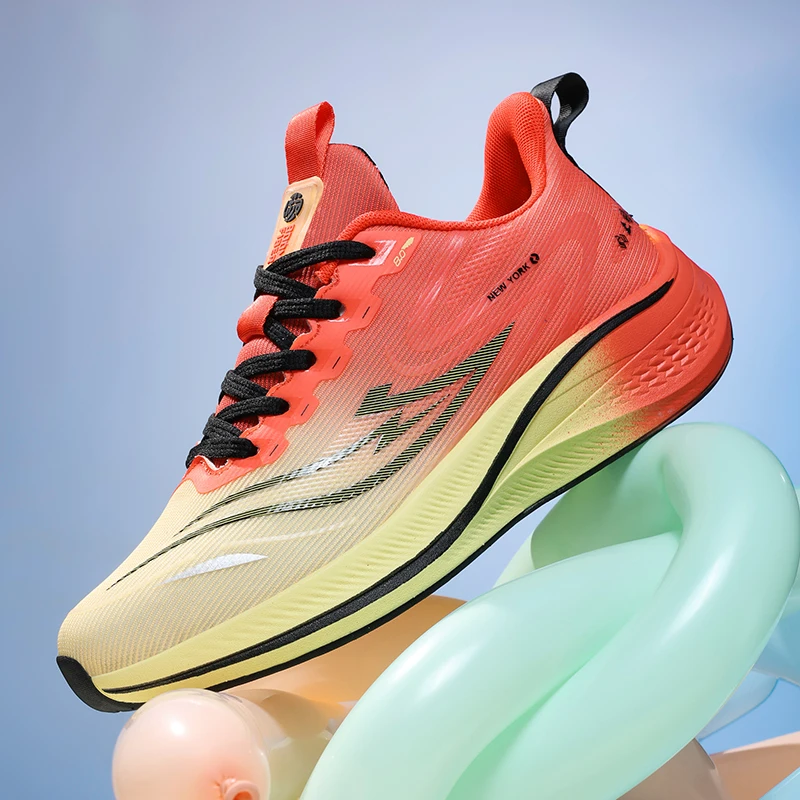 

Men's Running Shoes Thick-soled Lightweight Breathable Wear-resistant Casual Shoes Men Soft Lace-up Outdoor Sports Shoes Men