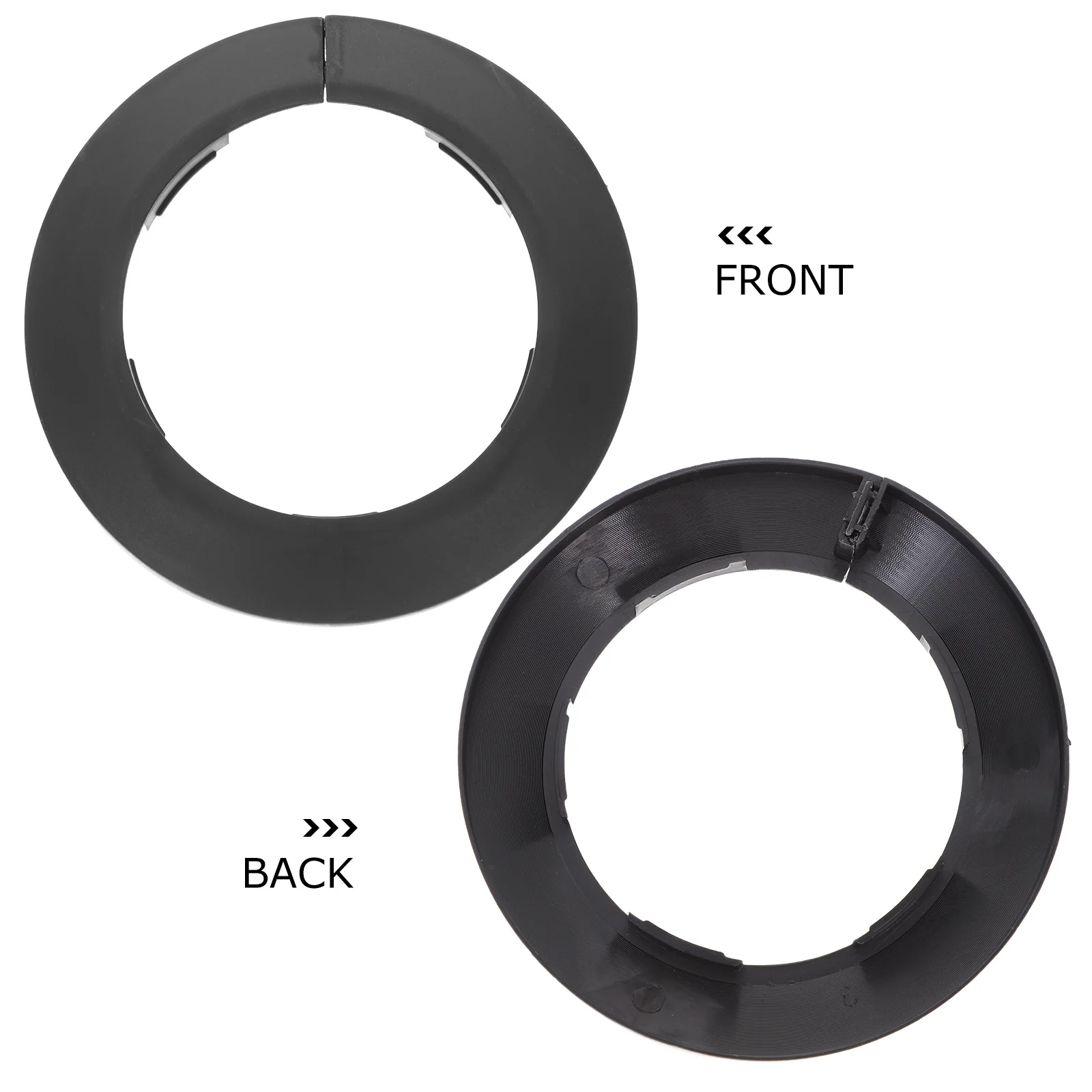 10Pcs Plumbing Pipe Decorative Covers Collar PVC Reusable Escutcheon Plates for Water Faucets Radiators Gas Valve