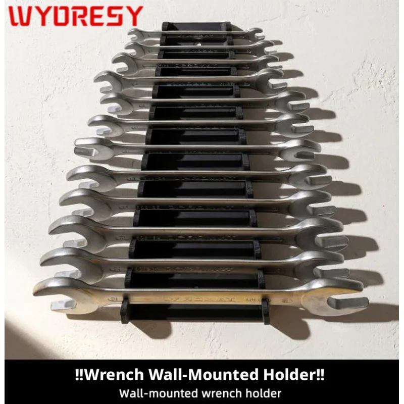 WYORESY Shock Absorption Wall Mount Wrench Rack Buffer Vibration Stabilize Placed Tools Prevent Hardware From Falling and Damagi