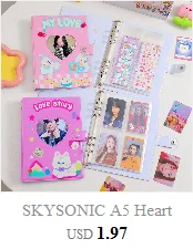 SKYSONIC A5 Reißverschluss-Binder zum Sammeln von Büchern, Nachfüll-Organizer, DIY-Tagebuch, Milchprodukte, transparent, Fotoalbum-Organizer, Schreibwaren – Detail 12