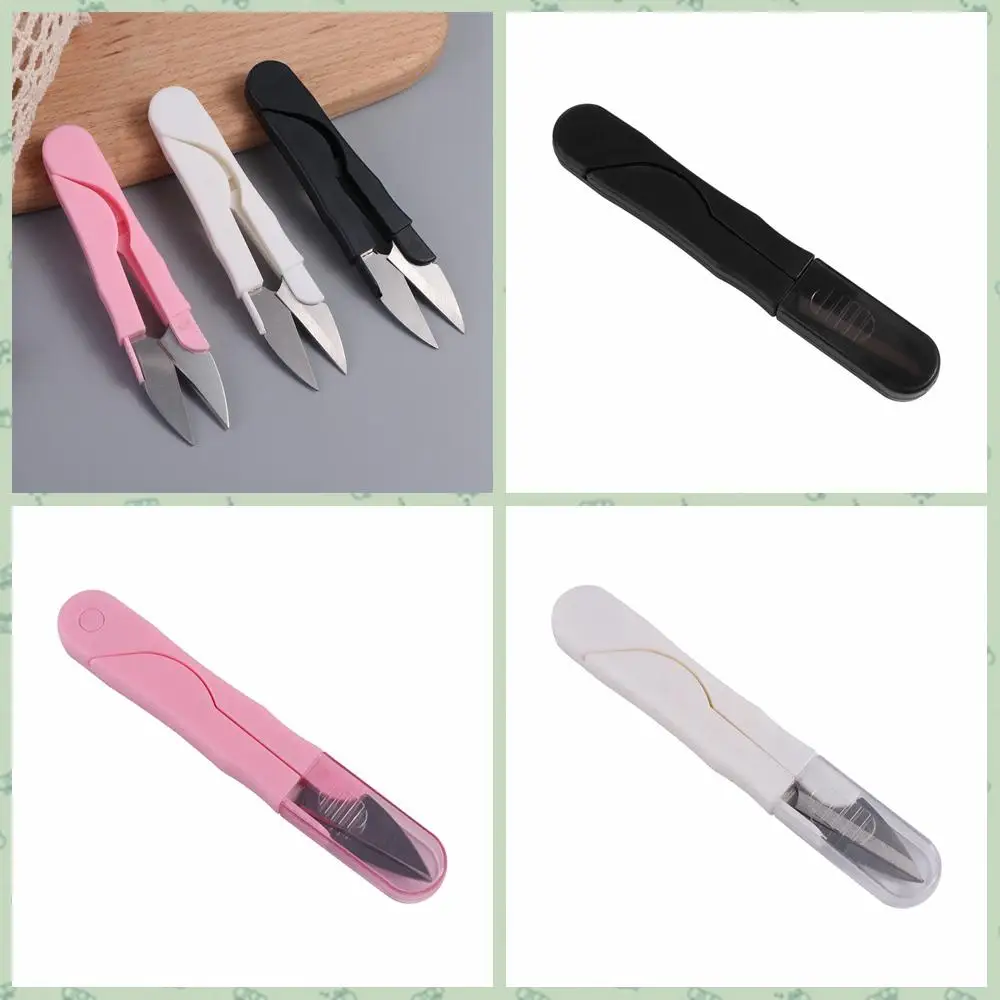 DIY Scissors Thread Clippers Metal Sharp Yarn Shears U Shape Mini Tailor