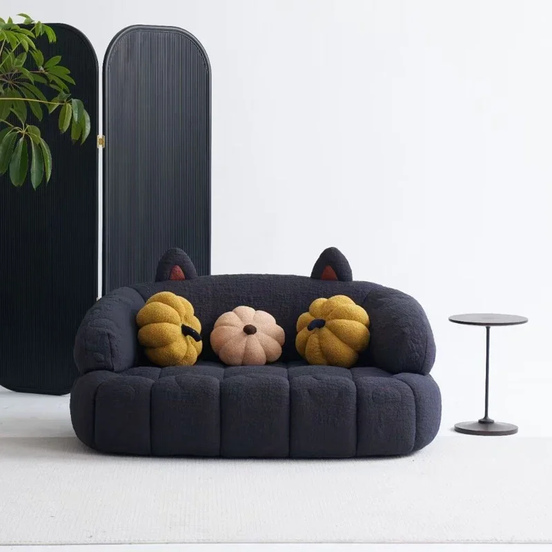 بيت الإنسان غرفة الأطفال أفخم أريكة الكرتون كسول شقة صغيرة فضلات القطط فتاة غرفة نوم النسيج