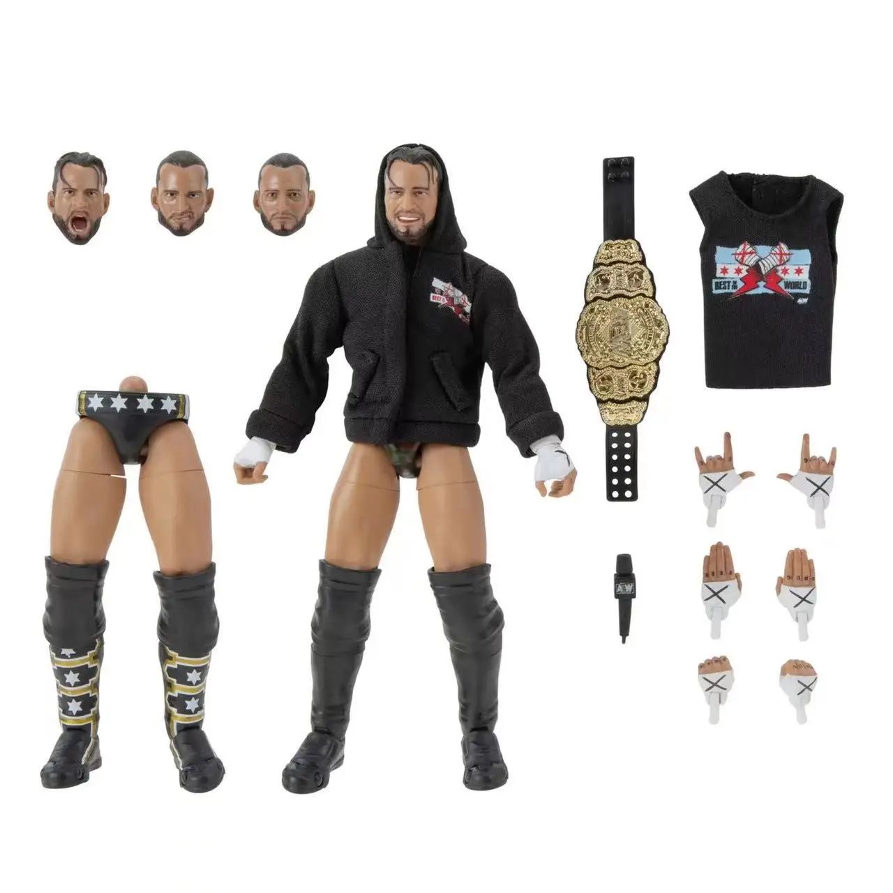 

6'' CM PUNK MMA/WWE/AEW Figura Original Challenge Arena Wrestling Gladiator Moving Figure