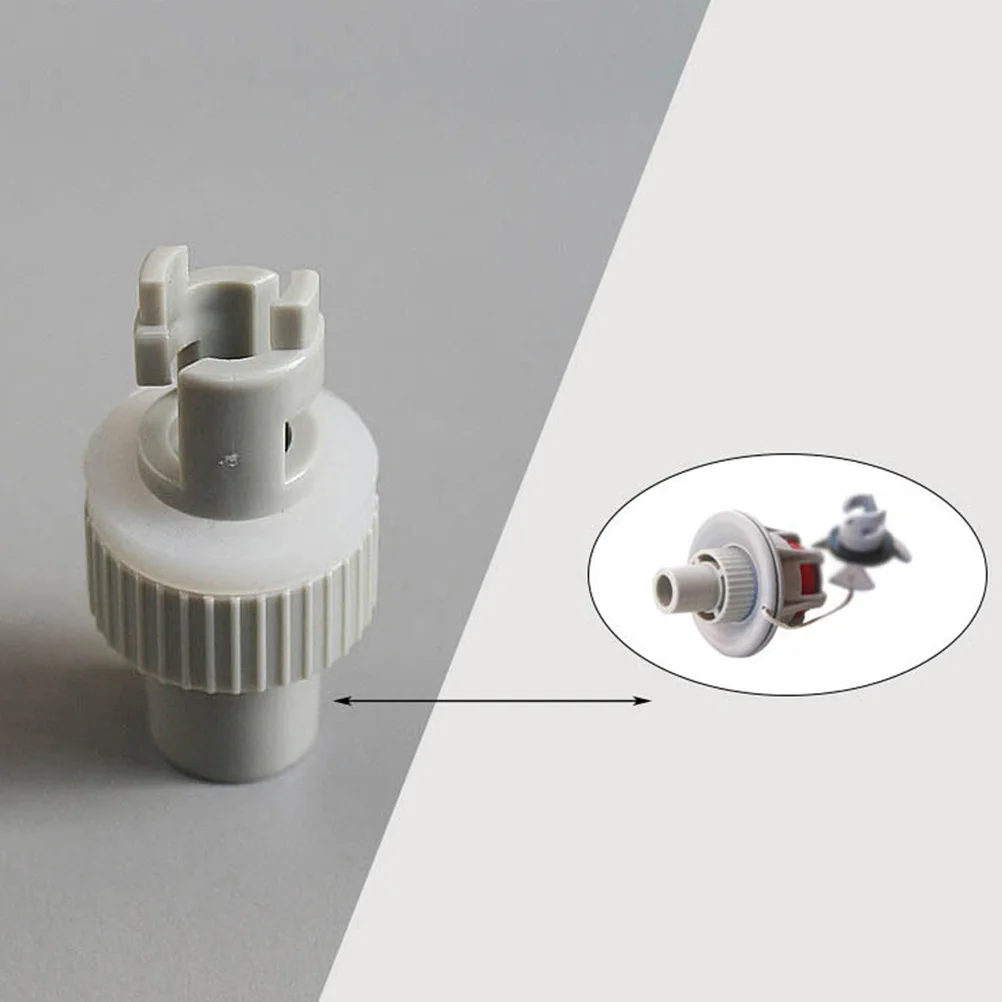 

2pcs Inflatable Boat Air Valve Adapter Pvc Plastic Lightweight Portable Quick Inflation Connection For Kayak Paddle Pool Bed