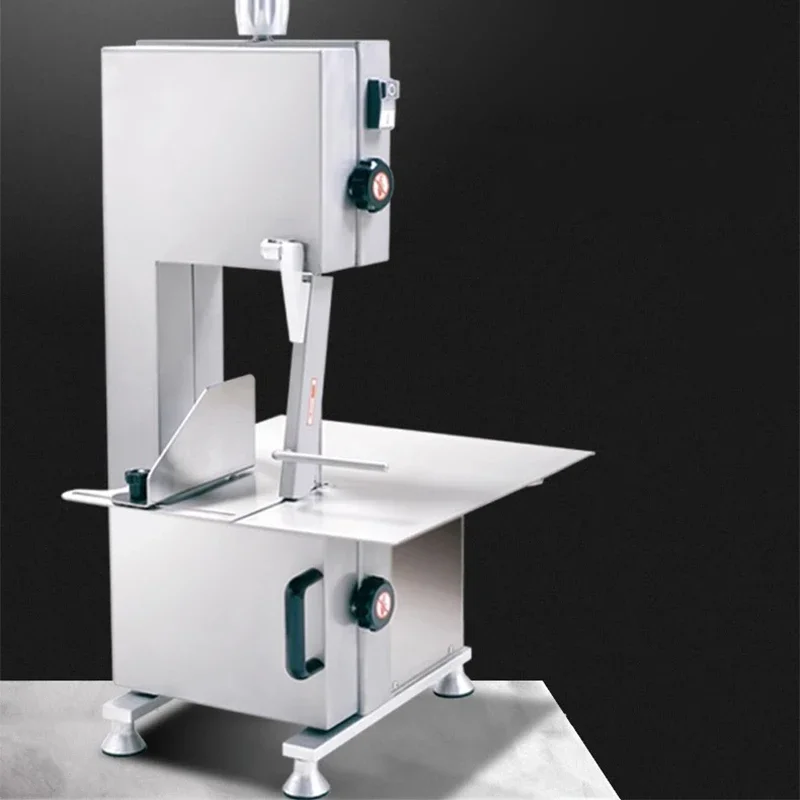 Scie à ruban Sophia congelée en acier inoxydable, coupe-viande commercial, appareil de cuisine domestique, 750W, boucherie