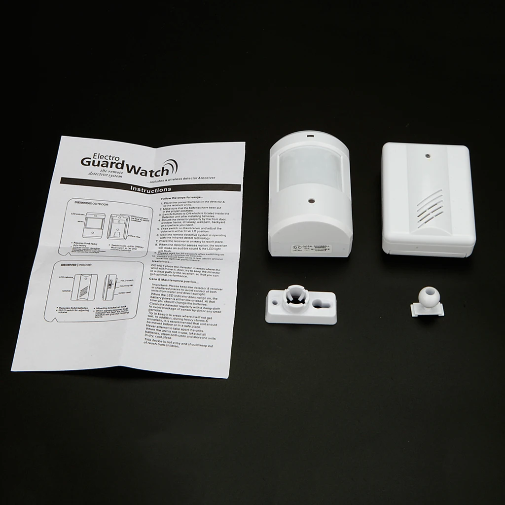200M Range Welcome Chime Alarm PIR Motion Sensor Detector Alarm System
