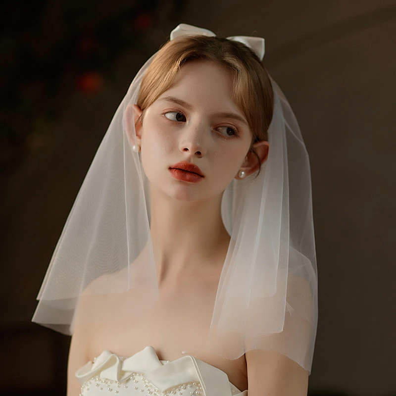 

Bridal Veil Bow Princess Veil Wedding Dress