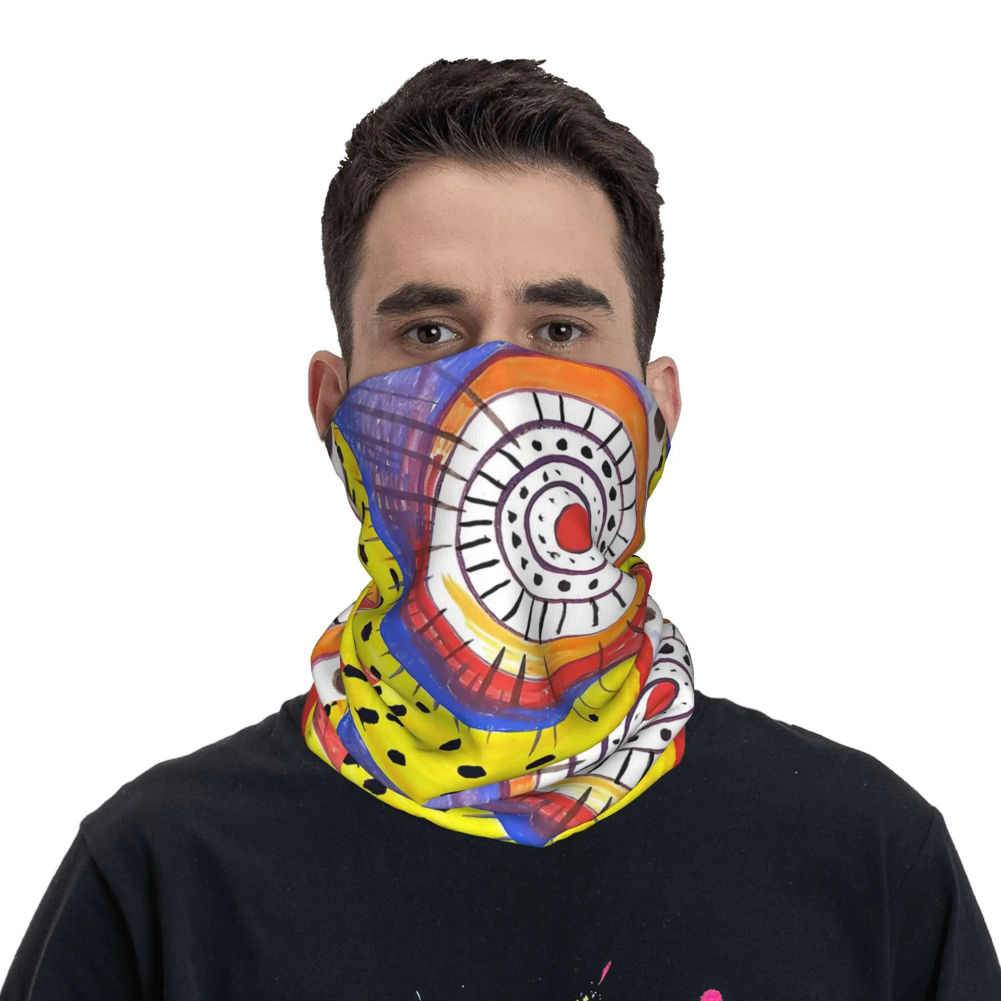 Alexander calder art style Bandana Neck Cover Printed Wrap Scarf Cycling Scarf Hiking Fishing Unisex Adult Washable