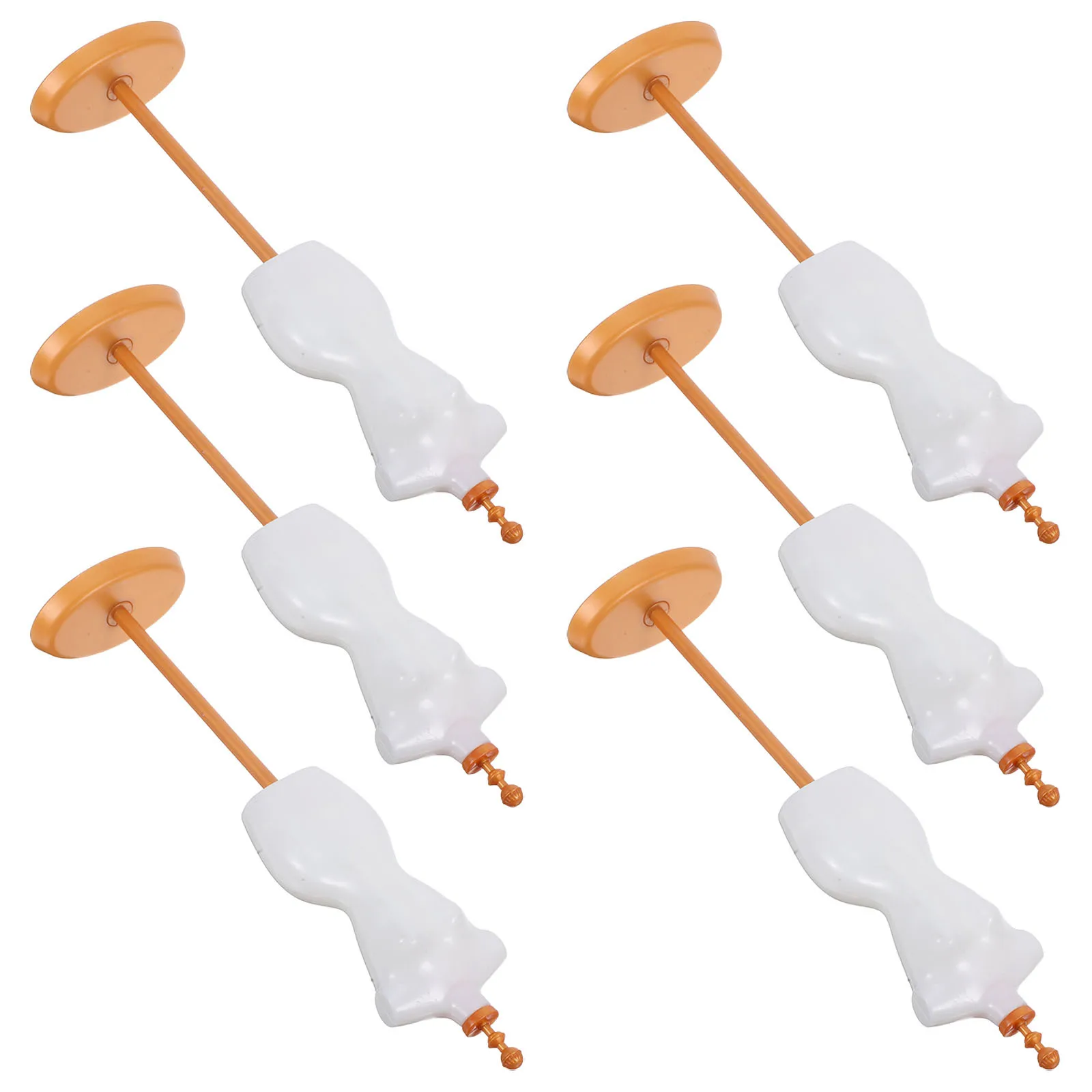 

6 шт. мини-манекен в форме платья-прочная пластиковая подставка для небольшой вешалки для костюмов, идеально подходит для презентаций в гардеробе и дома