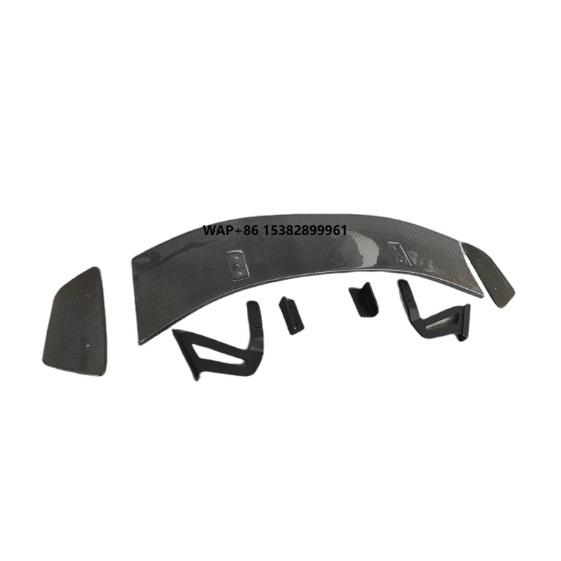 2016+ New Design GT-4 Style Real Carbon Fiber Car Rear Tail Spoiler for  Boxster 718 Universal Rear Trunk Spoiler Wing