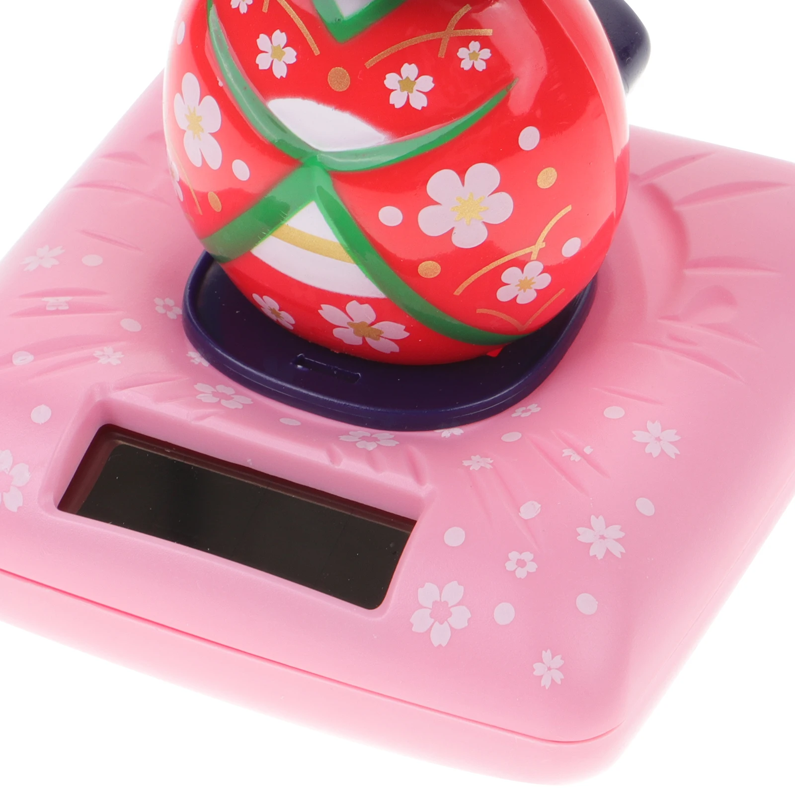 

Creative Red Kimono Car Ornament Solar Powered Nodding Japanese Maiko Home Office Decorative Gift Balcony Auto Interior