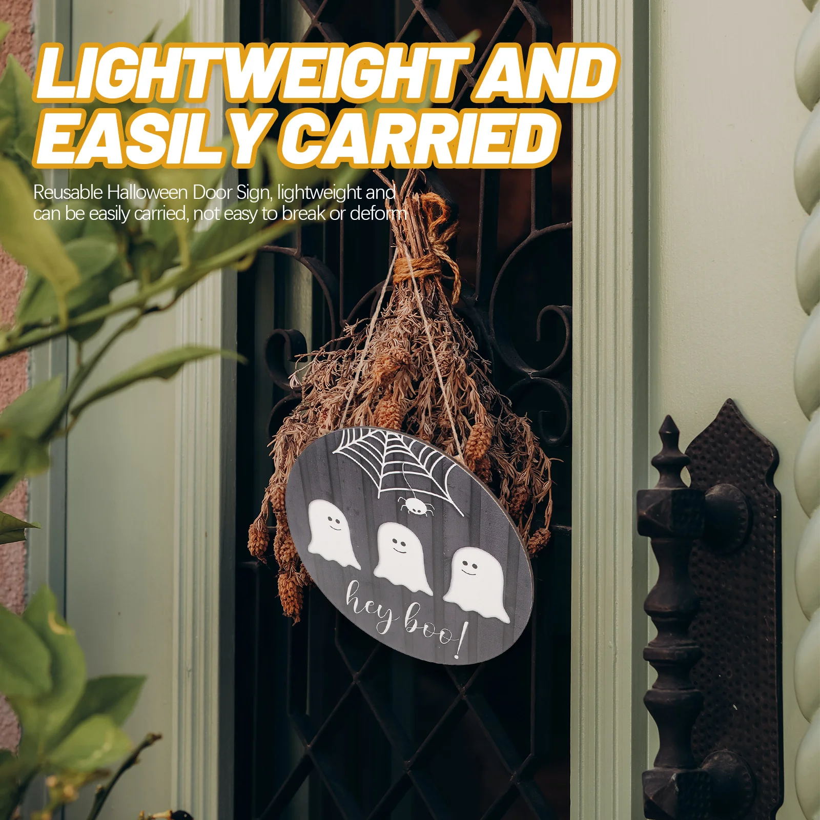 

Wooden Door Sign Decoration Halloween Front Decorations Indoor Hanging Props Small Outdoor