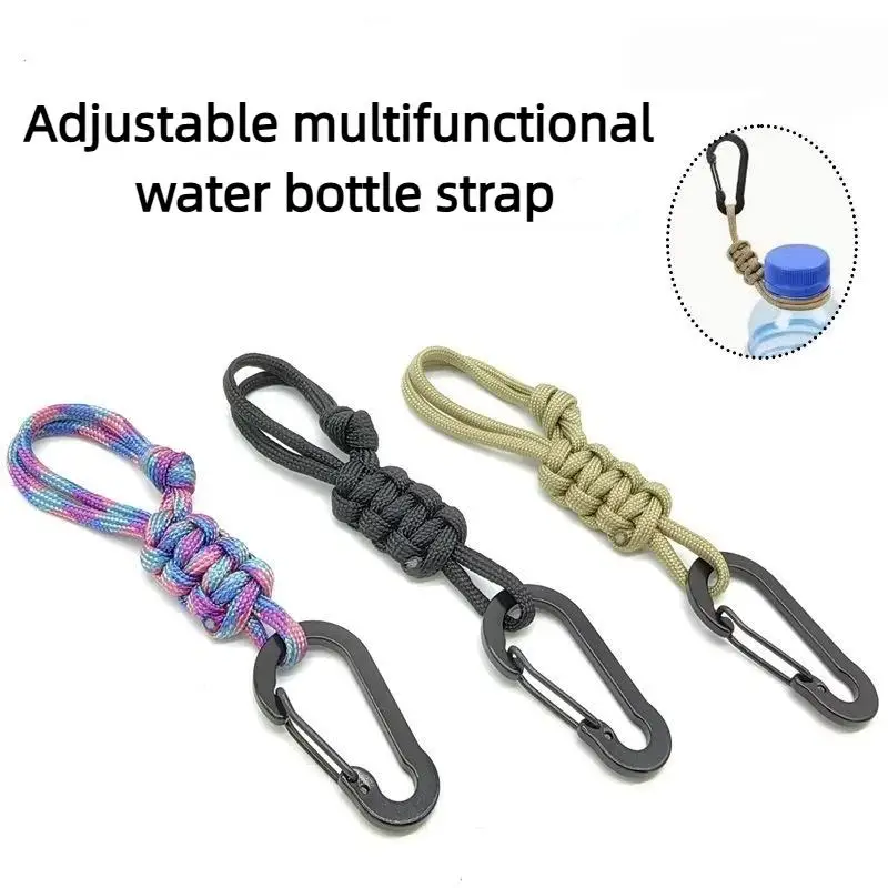 Outdoor Multifunctional Buckle Universal Keychain Fits Water Bottle Kettle Umbrella Rope Hat Mineral Water
