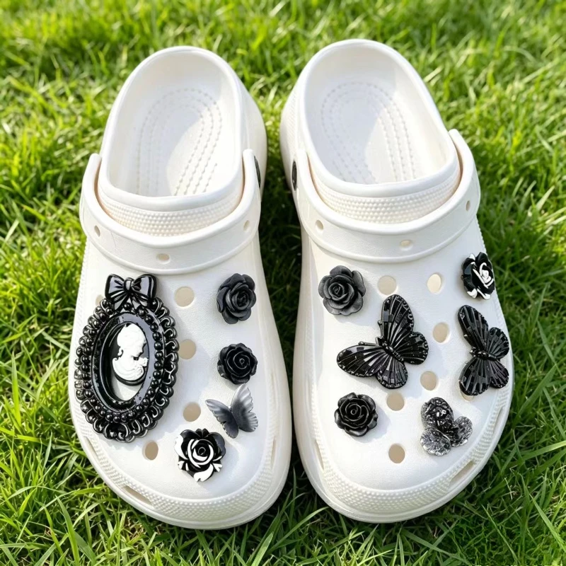 New Hole Shoe Charms for DIY Diablo Locke Small Fragrance Series Shoe Flower Detachable Charm Accessories Kids Party Girls Gift