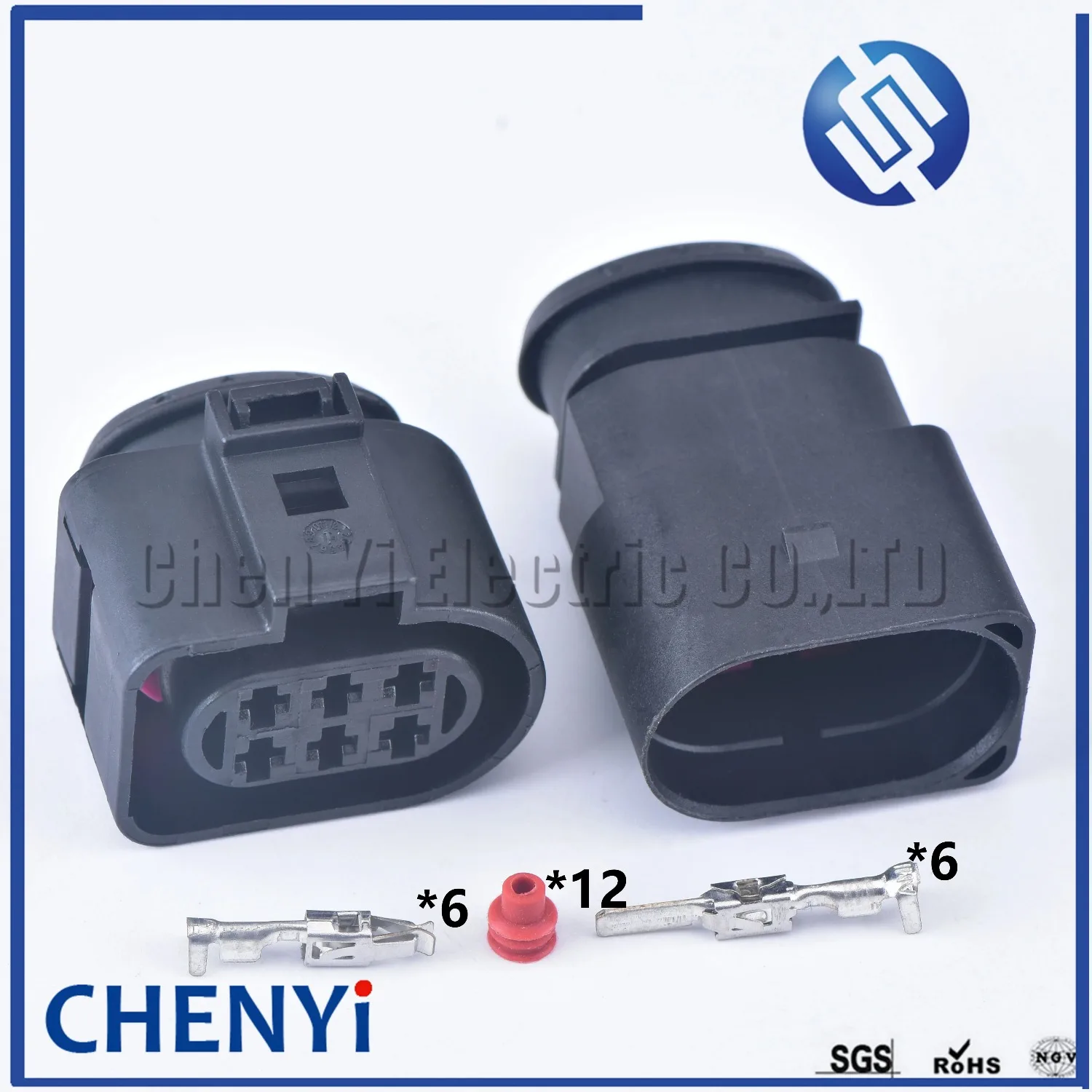 6 Pin 3.5mm 1J0973733 female or male Auto waterproof connector plug LSU 4.2 Oxygen Sensor Connector 1J0973833 1J0 973 733