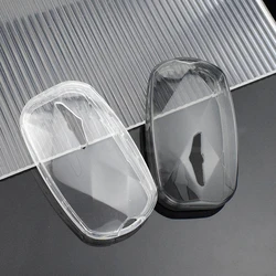 Car Transparent TPU Key Case Cover Holder For Hyundai Genesis G90 G70 G80 EQ900 GV60 2022 Auto Shell Fob Holder Protector