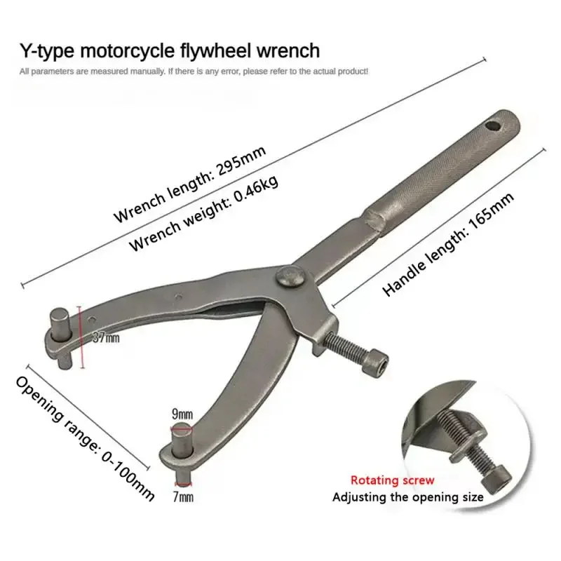 2024 Galvanize Y-Type Flywheel Wrench Variator Clutch Remove Holder Repair Tool Motorcycle Moped Scooter Fixing Clip