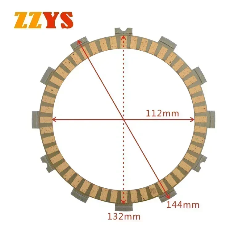 Motorcycle Accessories Friction Clutch Plate For Kawasaki Z1000 2003-2015 ZRT00A/B/C/D Z1000SX Z 1000 SX ZXT00G GSX-S1000 15-16