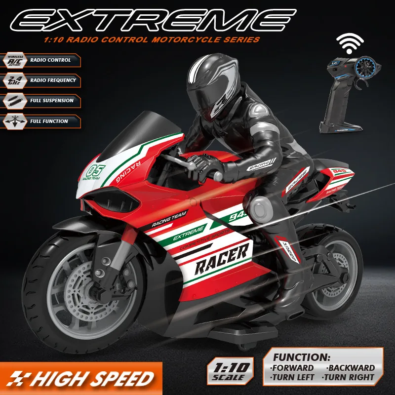 Mt1814/Mj14935 Children'S Four-Way High-Speed Racing Car Wireless Remote Control Motorcycle Stunt Drift Electric Toy Christmas