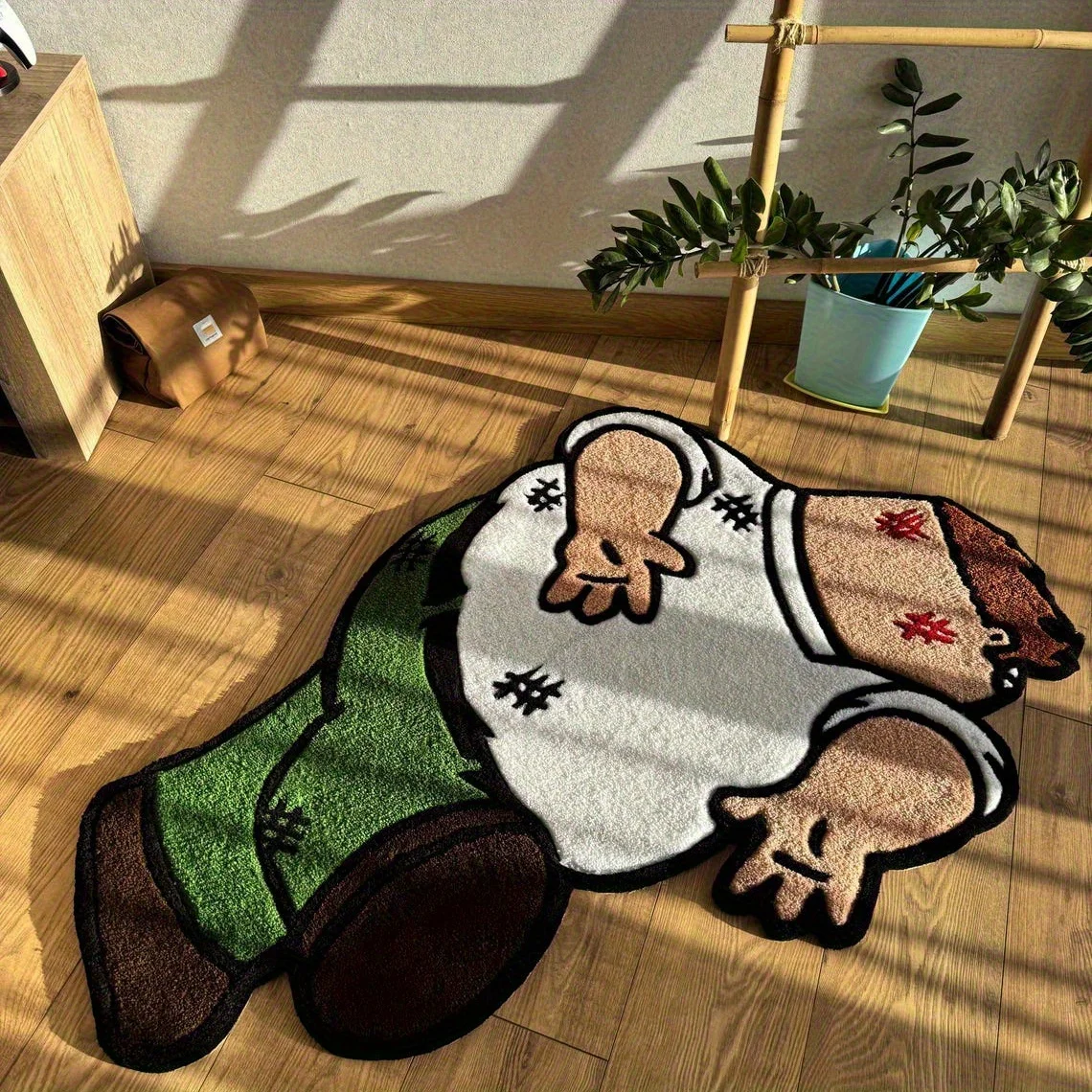 VIKAMA Parodie Home Pete Teppich Cartoon Charakter Wohnzimmer Schlafzimmer Teppich Home Wohnzimmer Thema Dekoration – Detail 5
