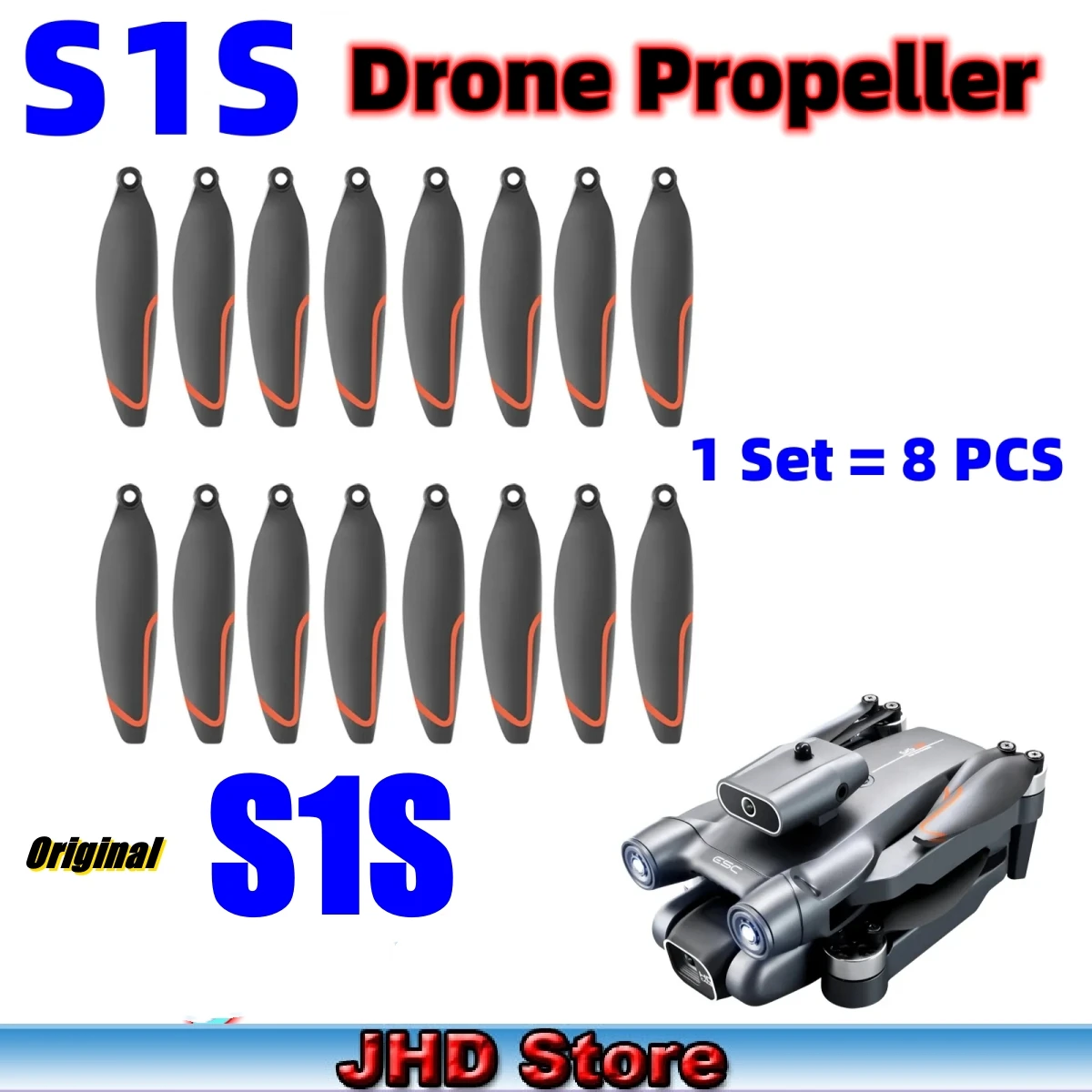 JHD S1S śmigła do dronów LS-S1S Mini Drone oryginalne łopatki S1S wymiana dronów S1S ostrze hurtownia