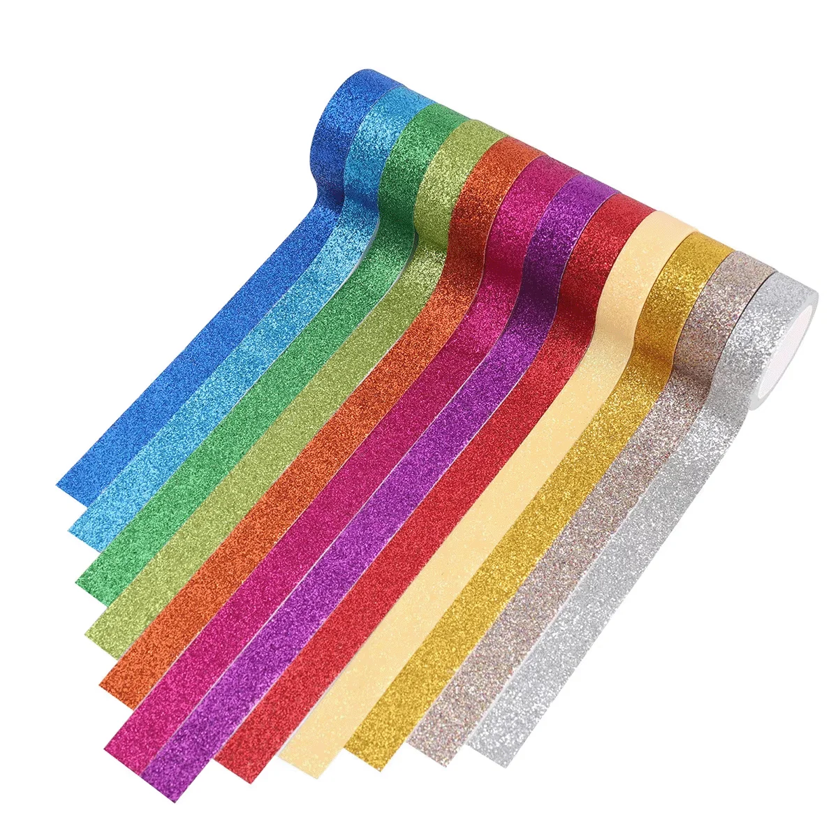 12 Rollen/Box mit exquisitem, glänzendem Washi-Tape, DIY-Tape für Tagebuch, Scrapbook, Fotoalbum-Dekoration, Geschenke für Freunde