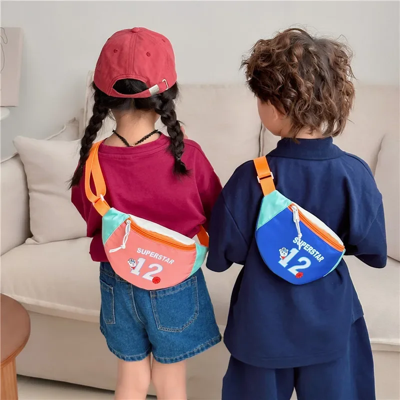 Cartoon Children Messenger Bags Children Chest Bag Lightweight Contrast Color Waist Bag Mother Kids Bags for Girl Сумка Женская