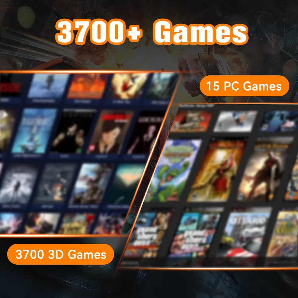 Launchbox 500G Gaming HDD for PS4/PS3/Switch/PS2/PS1/WII/WIIU Emulator Game Consoles with 3700+ 3D/AAA Games for Win PC/Laptop - view 3