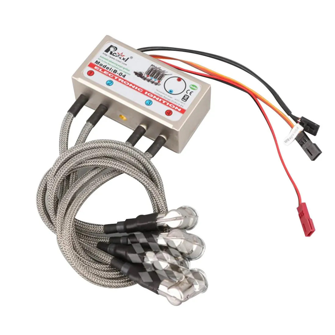 

RCEXL 4-цилиндровый линейный двигатель E зажигание для -NGK-CM-6--10MM 90 градусов с датчиком Холла для режима радиоуправляемой игрушки