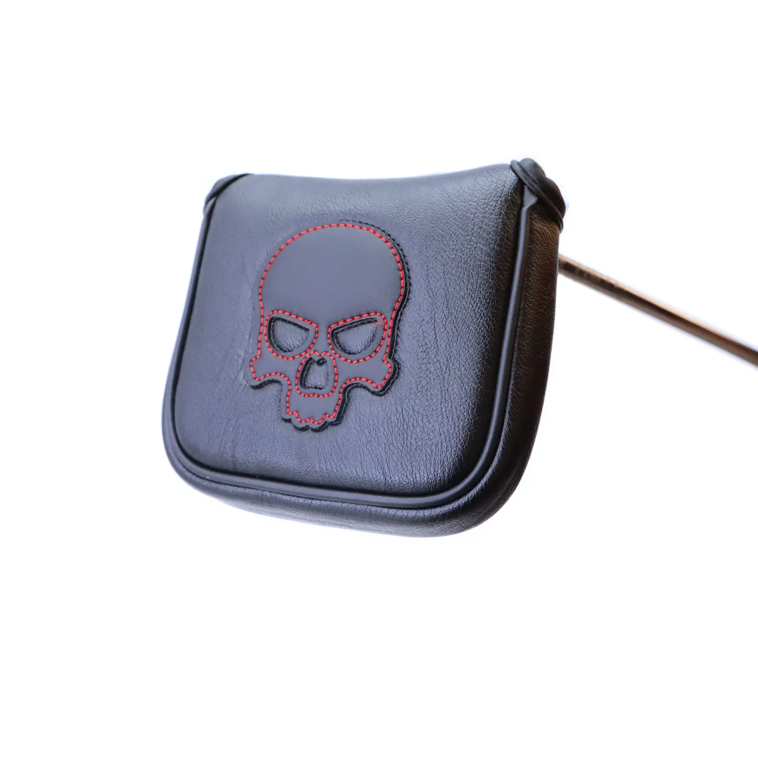 Funda magnética para Putter de Golf, mazo grande de cuero Pu, patrón de calavera y Estrella, protector Universal para palos de Golf, accesorios