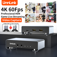 Unnlink Video Game Capture Card Box 2K 120Fps HDMI Type-C Port HDR Video Live Streaming Recording for PS5/4 Xbox Switch Camera