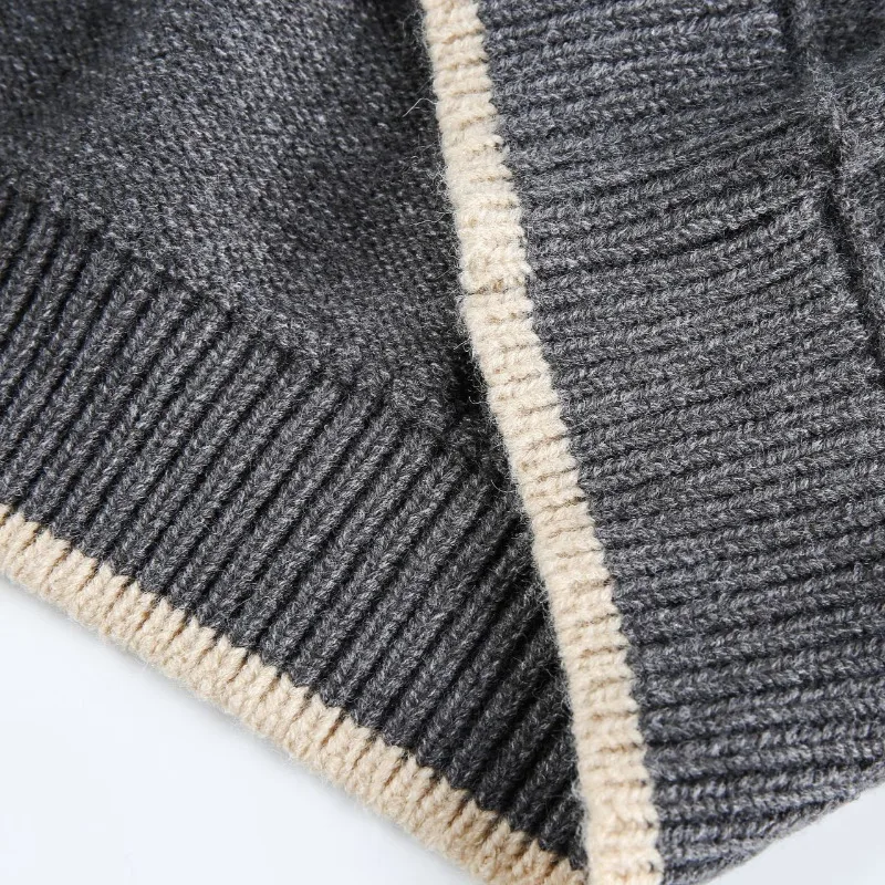 MWJLPWQ модный новый американский жаккардовый узор вязаный пуловер свитер мужской High Street на пуговицах свободные повседневные топы 2023 зима 21536