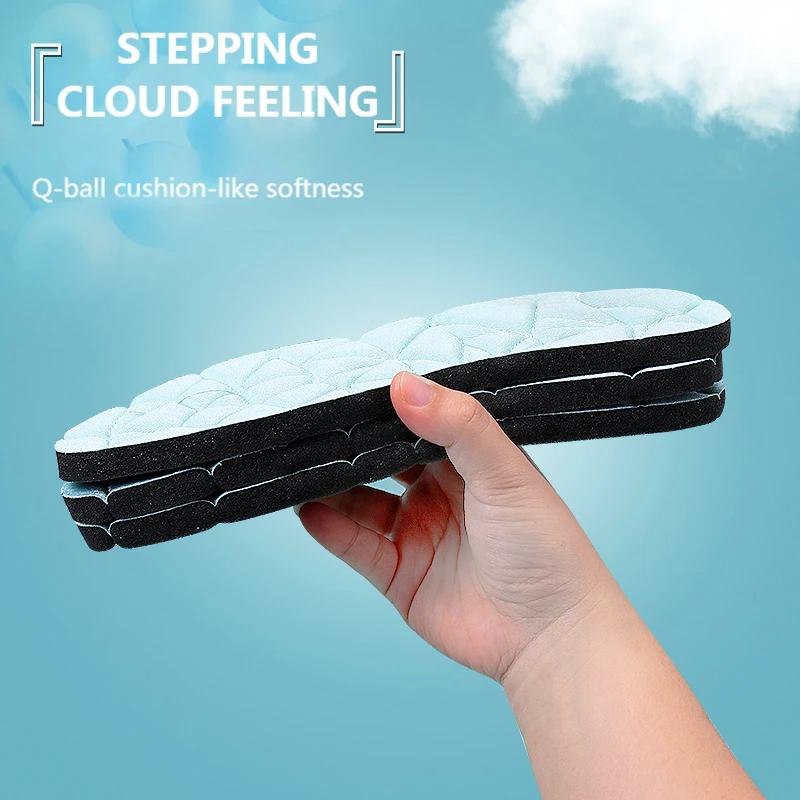 2022 New Memory Foam Orthopedic Insoles For Shoes Women Men Flat Feet Arch Support Massage Plantar Fasciitis Sports Pad Insole