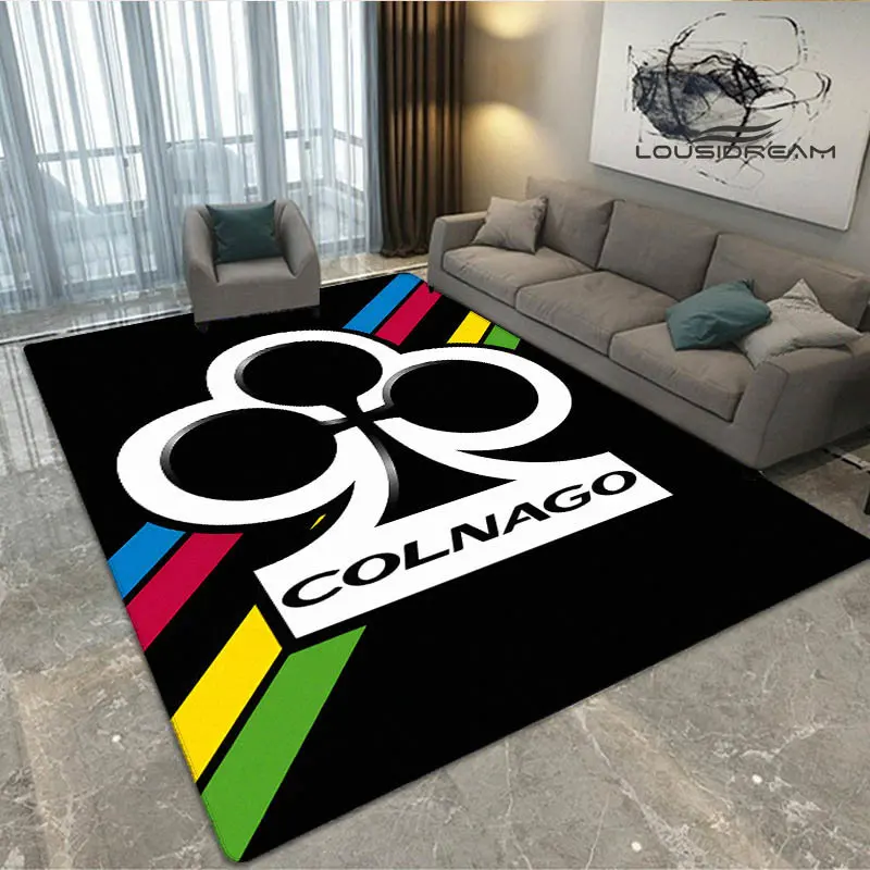 Bicycle brand logo printed carpet fashion home decoration non -slip carpet photography propsmal area rug birthday gift