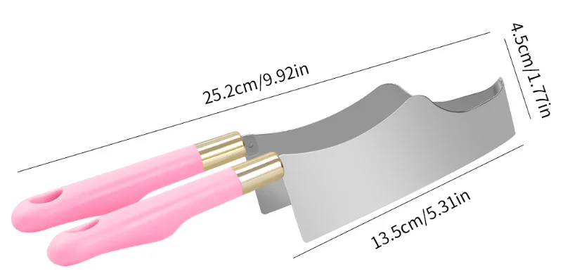 قطعة واحدة، قطاعة كعكة من الفولاذ المقاوم للصدأ - قطاعة كعكة مبتكرة، قطاعة معجنات، قطاعة فطيرة البيتزا - أداة مطبخ مريحة
