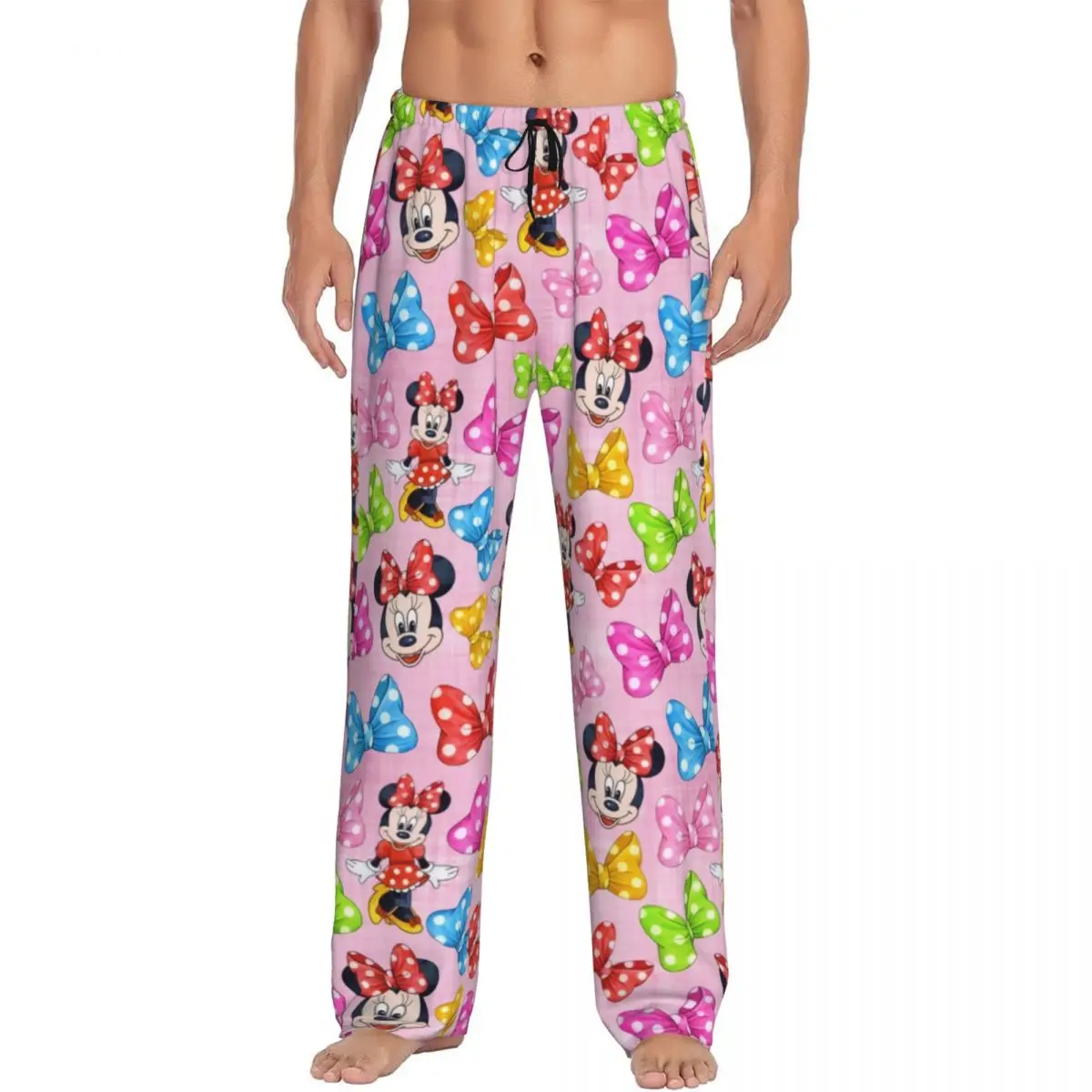 

Custom Cartoon Anime Tv Mickey Mouse Pajama Pants Men's Lounge Sleep Drawstring Sleepwear Bottoms with Pockets