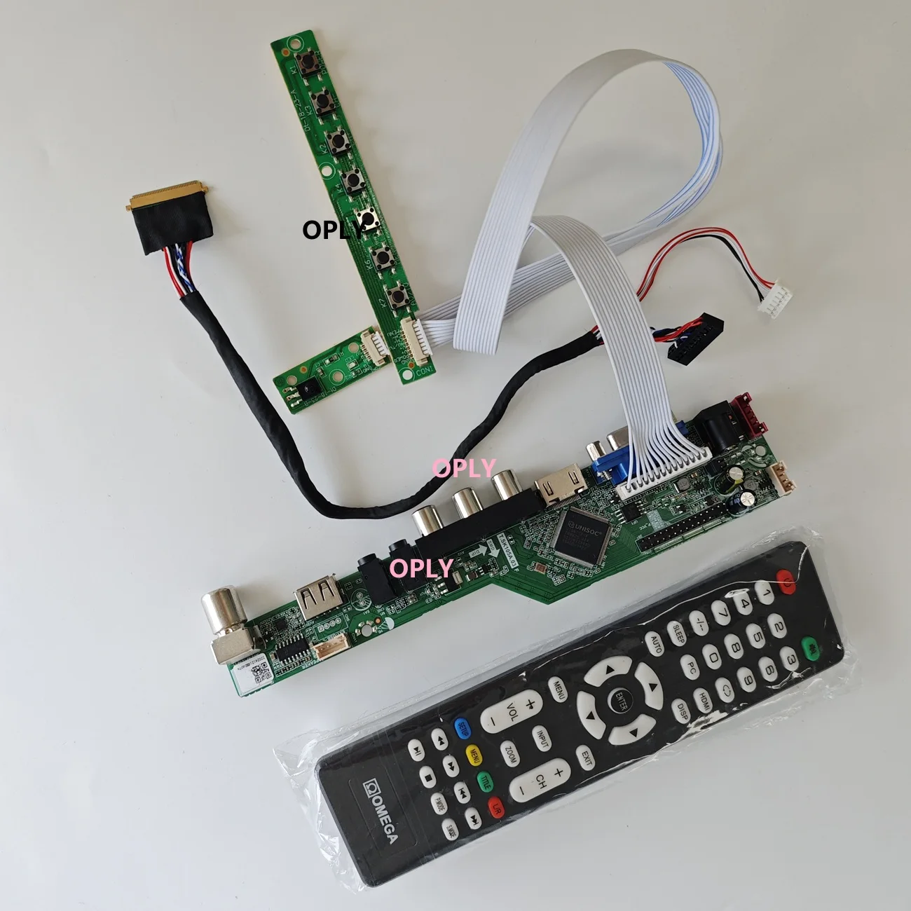 Placa controladora de TV para B156XW02 V2 B156XW02 V6 B156XW02 1366x768 15,6 "compatible con HDMI RF USB AV VGA Audio pantalla de panel LED