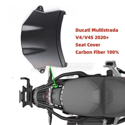 Rear Seat Cover Trim Cowling For Ducati Multistrada V4/V4S V4S Sport 2020-2023 Full Carbon Fiber 100%