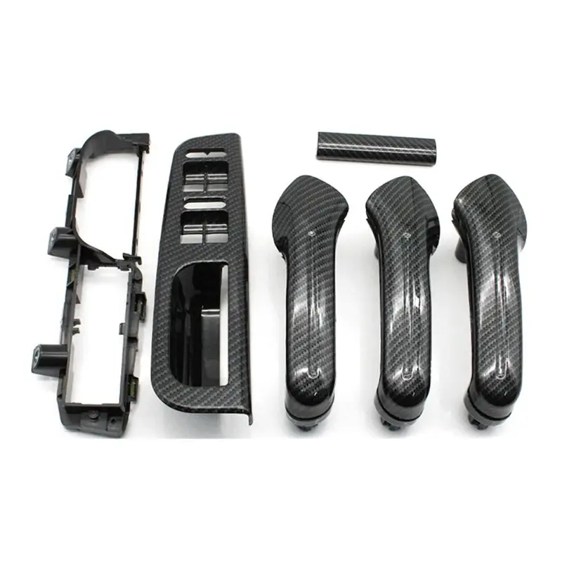 

A82U-Carbon Fiber LHD Car Front Rear Left Right Door Pull Grab Handle For VW Bora Golf 4 MK4 Jetta 1999-2004